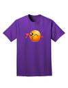 Kissy Face Emoji Adult Dark T-Shirt-Mens T-Shirt-TooLoud-Purple-Small-Davson Sales