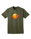 Kissy Face Emoji Girl Adult Dark T-Shirt-Mens T-Shirt-TooLoud-Military-Green-Small-Davson Sales