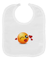 Kissy Face Emoji Girl Baby Bib