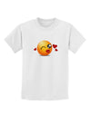 Kissy Face Emoji Girl Childrens T-Shirt-Childrens T-Shirt-TooLoud-White-X-Small-Davson Sales