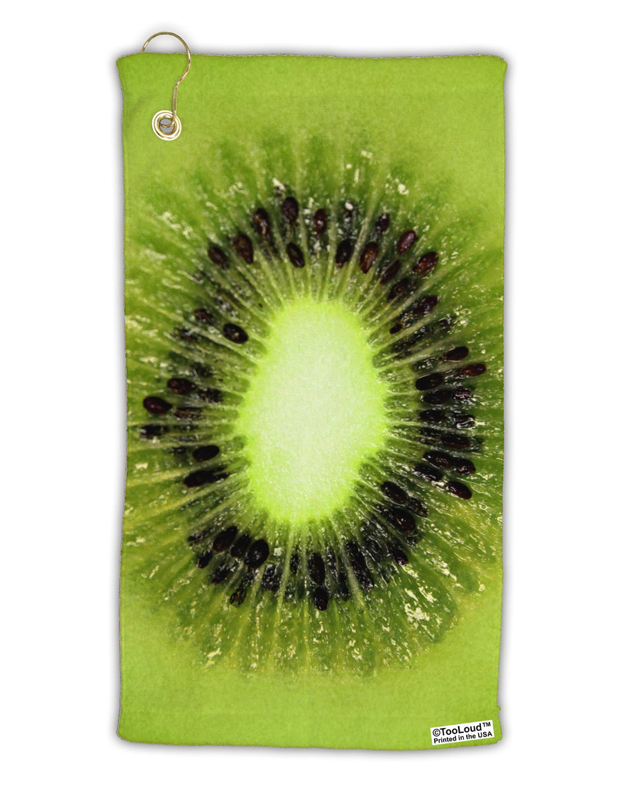 Kiwi Fruit Micro Terry Gromet Golf Towel 15 x 22 Inch All Over Print by TooLoud-Golf Towel-TooLoud-White-Davson Sales