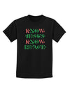 Know Jesus Know Peace Christmas Childrens Dark T-Shirt-Childrens T-Shirt-TooLoud-Black-X-Small-Davson Sales