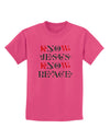 Know Jesus Know Peace Christmas Childrens T-Shirt-Childrens T-Shirt-TooLoud-Sangria-X-Small-Davson Sales