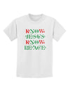 Know Jesus Know Peace Christmas Childrens T-Shirt-Childrens T-Shirt-TooLoud-White-X-Small-Davson Sales