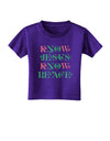 Know Jesus Know Peace Christmas Toddler T-Shirt Dark-Toddler T-Shirt-TooLoud-Purple-2T-Davson Sales