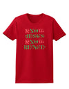 Know Jesus Know Peace Christmas Womens Dark T-Shirt-TooLoud-Red-X-Small-Davson Sales
