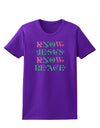 Know Jesus Know Peace Christmas Womens Dark T-Shirt-TooLoud-Purple-X-Small-Davson Sales