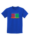 Kwanzaa Candles 7 Principles Childrens Dark T-Shirt-Childrens T-Shirt-TooLoud-Royal-Blue-X-Small-Davson Sales