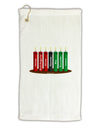 Kwanzaa Candles 7 Principles Micro Terry Gromet Golf Towel 16 x 25 inch-Golf Towel-TooLoud-White-Davson Sales