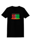 Kwanzaa Candles 7 Principles Womens Dark T-Shirt-Womens T-Shirt-TooLoud-Black-X-Small-Davson Sales