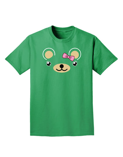 Kyu-T Ears - Beartholomea Girl Teddy Bear Adult Dark T-Shirt-Mens T-Shirt-TooLoud-Kelly-Green-Small-Davson Sales