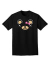 Kyu-T Ears - Beartholomea Girl Teddy Bear Adult Dark T-Shirt-Mens T-Shirt-TooLoud-Black-Small-Davson Sales