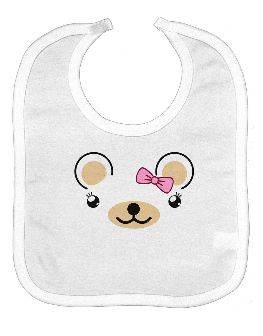 Kyu-T Ears - Beartholomea Girl Teddy Bear Baby Bib