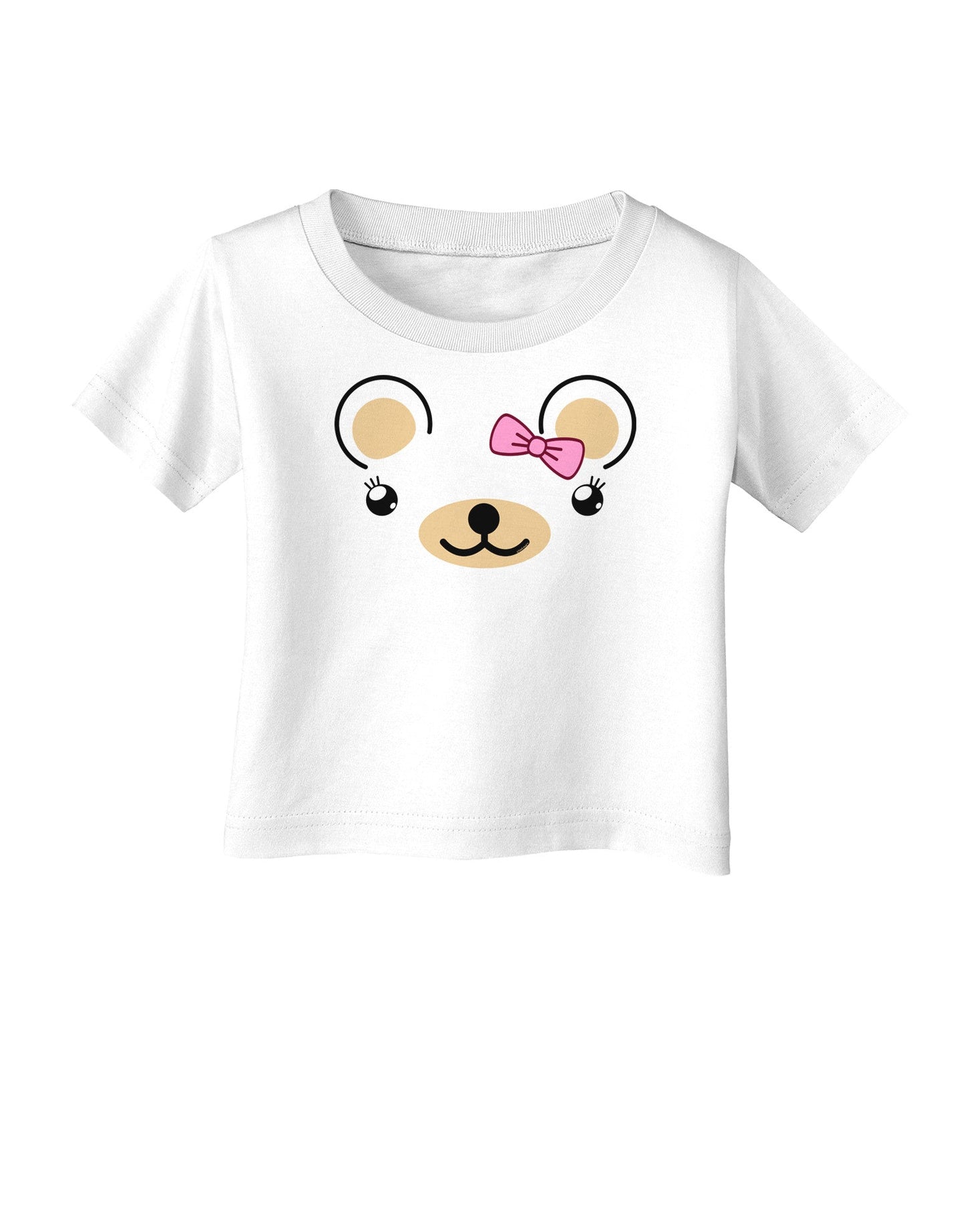 Kyu-T Ears - Beartholomea Girl Teddy Bear Infant T-Shirt-Infant T-Shirt-TooLoud-White-06-Months-Davson Sales