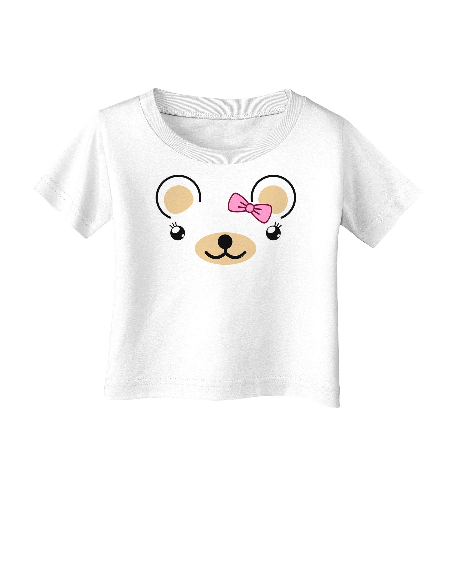 Kyu-T Ears - Beartholomea Girl Teddy Bear Infant T-Shirt-Infant T-Shirt-TooLoud-White-06-Months-Davson Sales