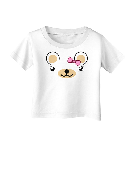 Kyu-T Ears - Beartholomea Girl Teddy Bear Infant T-Shirt-Infant T-Shirt-TooLoud-White-06-Months-Davson Sales