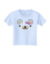 Kyu-T Ears - Beartholomea Girl Teddy Bear Toddler T-Shirt-Toddler T-Shirt-TooLoud-Light-Blue-2T-Davson Sales