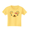 Kyu-T Ears - Beartholomea Girl Teddy Bear Toddler T-Shirt-Toddler T-Shirt-TooLoud-Daffodil-Yellow-2T-Davson Sales