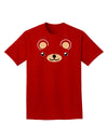 Kyu-T Ears - Beartholomew Teddy Bear Adult Dark T-Shirt-Mens T-Shirt-TooLoud-Red-Small-Davson Sales