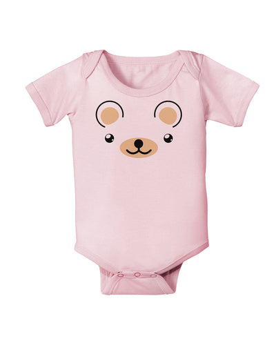 Kyu-T Ears - Beartholomew Teddy Bear Baby Romper Bodysuit-Baby Romper-TooLoud-Light-Pink-06-Months-Davson Sales