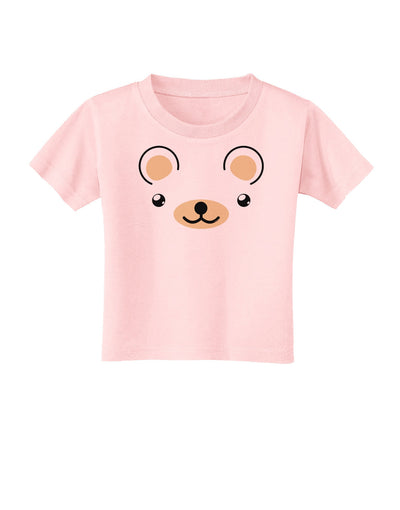 Kyu-T Ears - Beartholomew Teddy Bear Toddler T-Shirt-Toddler T-Shirt-TooLoud-Light-Pink-2T-Davson Sales