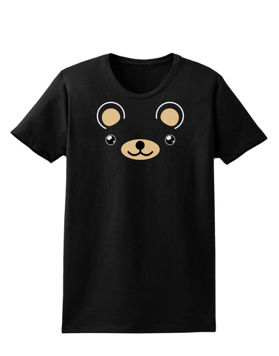 Kyu-T Ears - Beartholomew Teddy Bear Womens Dark T-Shirt-TooLoud-Black-X-Small-Davson Sales