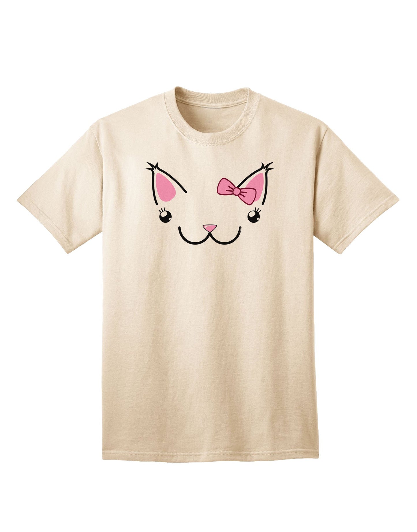 Kyu-T Ears Collection: Kawaia - The Adorable Girl Critter Adult T-Shirt for the Fashion-Forward Adult-Mens T-shirts-TooLoud-Natural-Small-Davson Sales