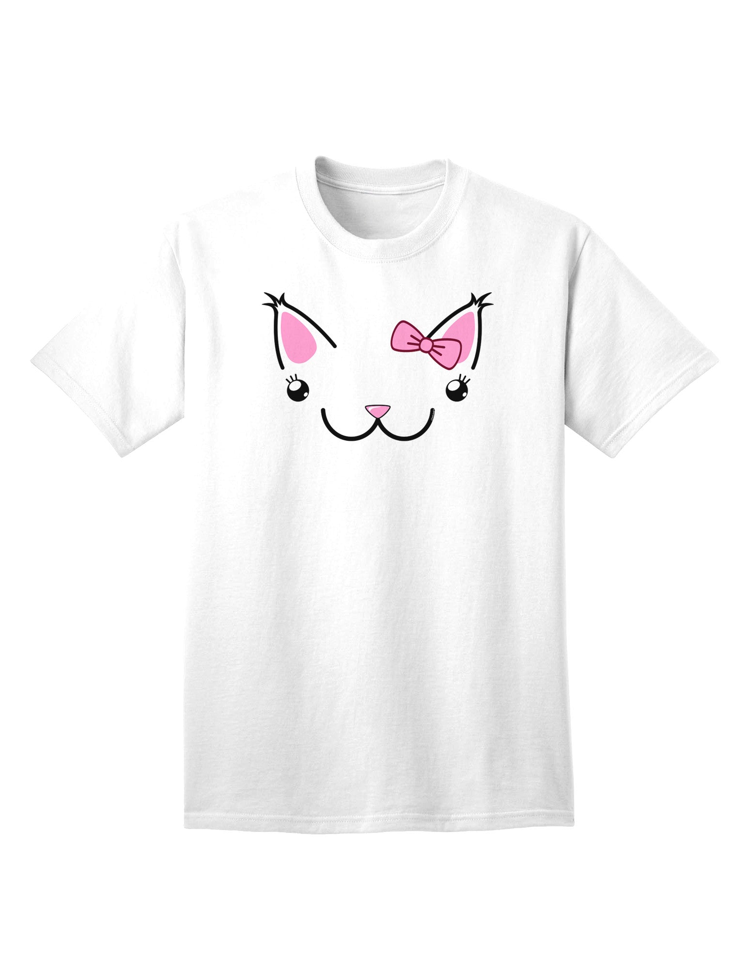 Kyu-T Ears Collection: Kawaia - The Adorable Girl Critter Adult T-Shirt for the Fashion-Forward Adult-Mens T-shirts-TooLoud-White-Small-Davson Sales
