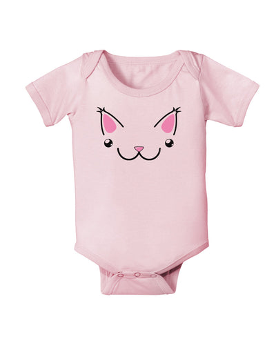 Kyu-T Ears - Kawa the Cute Critter Baby Romper Bodysuit-Baby Romper-TooLoud-Light-Pink-06-Months-Davson Sales