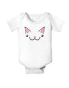 Kyu-T Ears - Kawa the Cute Critter Baby Romper Bodysuit-Baby Romper-TooLoud-White-06-Months-Davson Sales