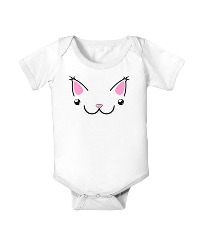 Kyu-T Ears - Kawa the Cute Critter Baby Romper Bodysuit-Baby Romper-TooLoud-White-06-Months-Davson Sales