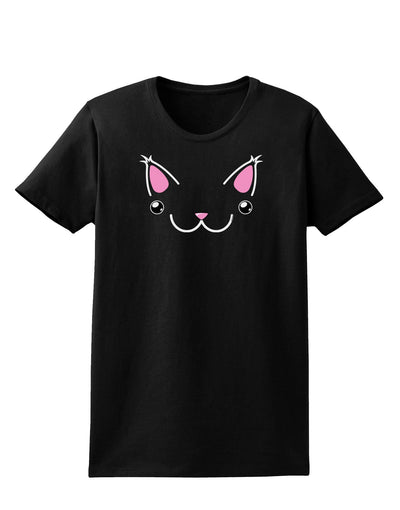 Kyu-T Ears - Kawa the Cute Critter Womens Dark T-Shirt-TooLoud-Black-X-Small-Davson Sales