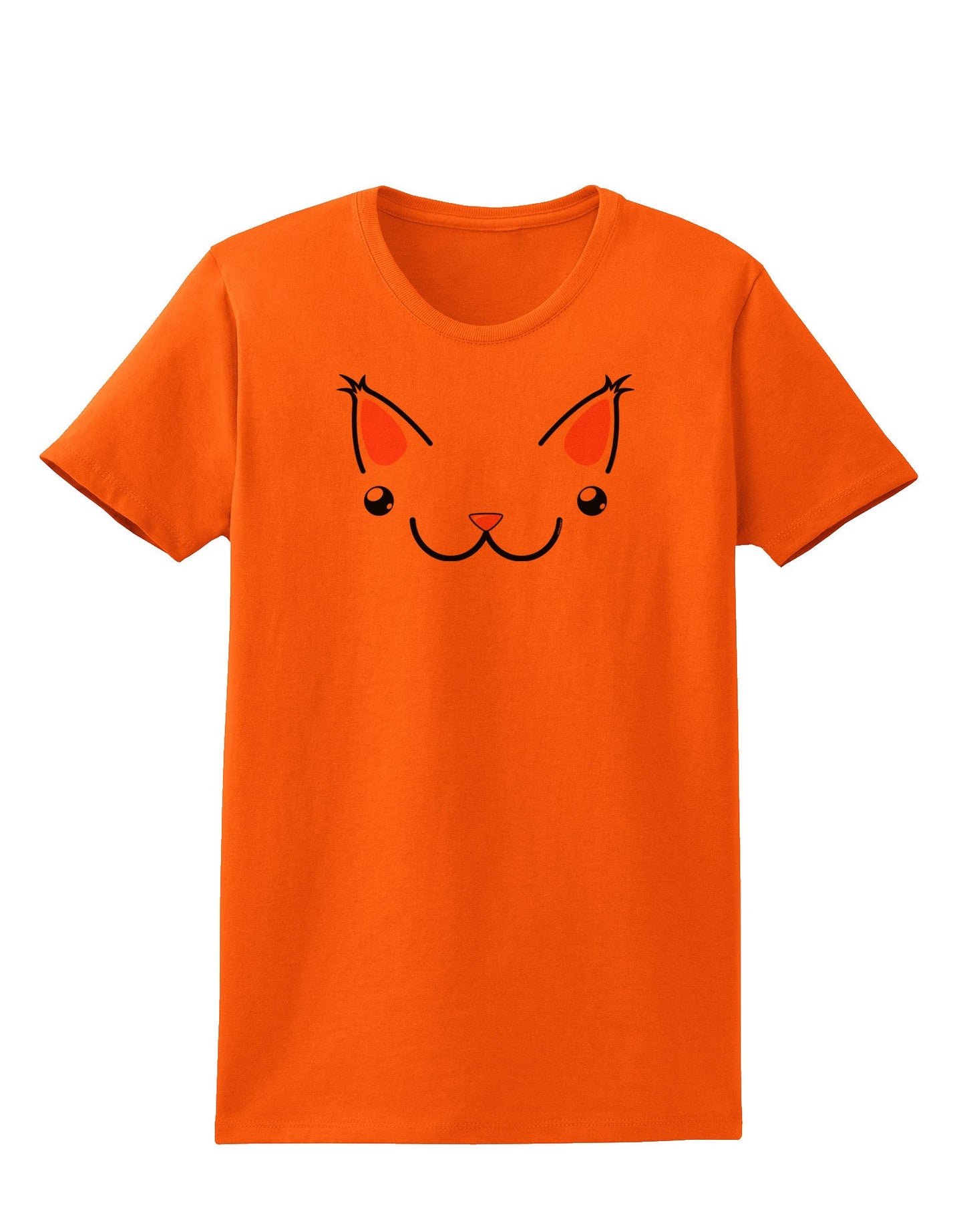 Kyu-T Ears - Kawa the Cute Critter Womens T-Shirt-Womens T-Shirt-TooLoud-Orange-X-Small-Davson Sales