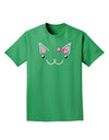 Kyu-T Ears - Kawaia the Cute Girl Critter Adult Dark T-Shirt-Mens T-Shirt-TooLoud-Kelly-Green-Small-Davson Sales