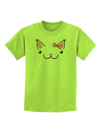 Kyu-T Ears - Kawaia the Cute Girl Critter Childrens T-Shirt-Childrens T-Shirt-TooLoud-Lime-Green-X-Small-Davson Sales