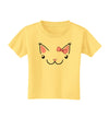 Kyu-T Ears - Kawaia the Cute Girl Critter Toddler T-Shirt-Toddler T-Shirt-TooLoud-Daffodil-Yellow-2T-Davson Sales