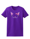 Kyu-T Ears - Kawaia the Cute Girl Critter Womens Dark T-Shirt-TooLoud-Purple-X-Small-Davson Sales