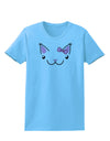 Kyu-T Ears - Kawaia the Cute Girl Critter Womens T-Shirt-Womens T-Shirt-TooLoud-Aquatic-Blue-X-Small-Davson Sales