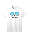 Kyu-T Face - Adult T-Shirt with Dewy Cool Sunglasses-Mens T-shirts-TooLoud-White-Small-Davson Sales