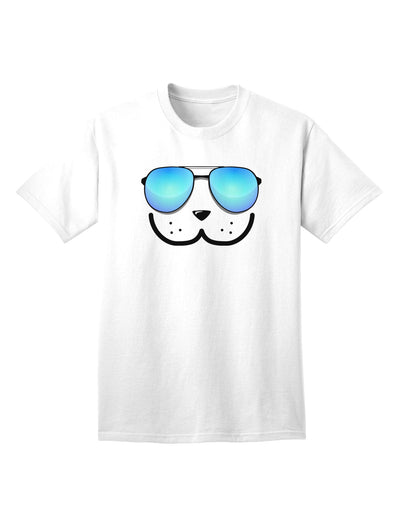 Kyu-T Face - Adult T-Shirt with Dewy Cool Sunglasses-Mens T-shirts-TooLoud-White-Small-Davson Sales