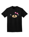 Kyu-T Face - Beartholomea Cute Girl Bear Adult Dark T-Shirt-Mens T-Shirt-TooLoud-Black-Small-Davson Sales