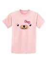 Kyu-T Face - Beartholomea Cute Girl Bear Childrens T-Shirt-Childrens T-Shirt-TooLoud-PalePink-X-Small-Davson Sales