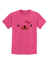 Kyu-T Face - Beartholomea Cute Girl Bear Childrens T-Shirt-Childrens T-Shirt-TooLoud-Sangria-X-Small-Davson Sales