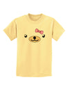 Kyu-T Face - Beartholomea Cute Girl Bear Childrens T-Shirt-Childrens T-Shirt-TooLoud-Daffodil-Yellow-X-Small-Davson Sales