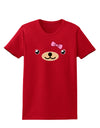 Kyu-T Face - Beartholomea Cute Girl Bear Womens Dark T-Shirt-TooLoud-Red-X-Small-Davson Sales