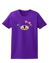 Kyu-T Face - Beartholomea Cute Girl Bear Womens Dark T-Shirt-TooLoud-Purple-X-Small-Davson Sales