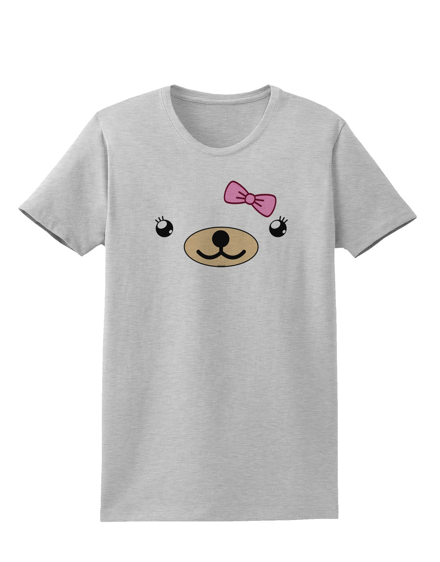 Kyu-T Face - Beartholomea Cute Girl Bear Womens T-Shirt-Womens T-Shirt-TooLoud-White-X-Small-Davson Sales