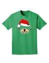 Kyu-T Face Beartholomea Santa Girl Bear Adult Dark T-Shirt-Mens T-Shirt-TooLoud-Kelly-Green-Small-Davson Sales