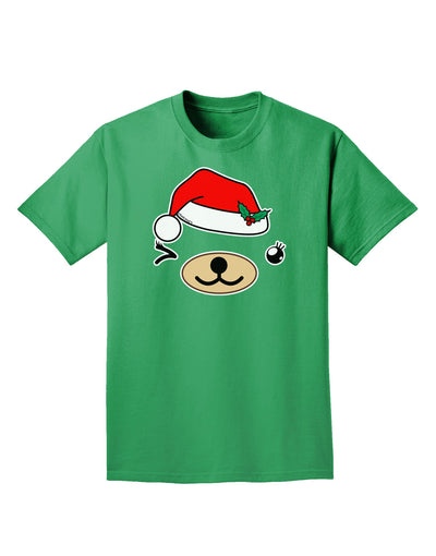 Kyu-T Face Beartholomea Santa Girl Bear Adult Dark T-Shirt-Mens T-Shirt-TooLoud-Kelly-Green-Small-Davson Sales