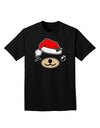 Kyu-T Face Beartholomea Santa Girl Bear Adult Dark T-Shirt-Mens T-Shirt-TooLoud-Black-Small-Davson Sales